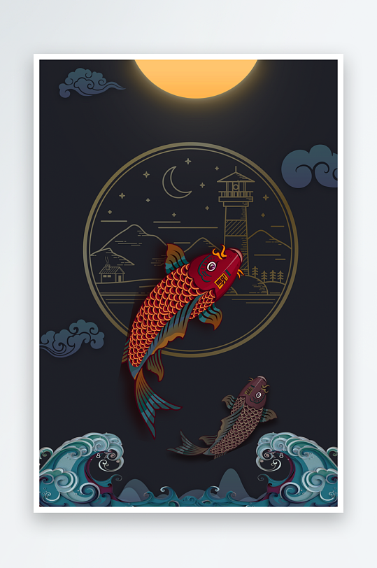 中国风背景模板素材-众图网