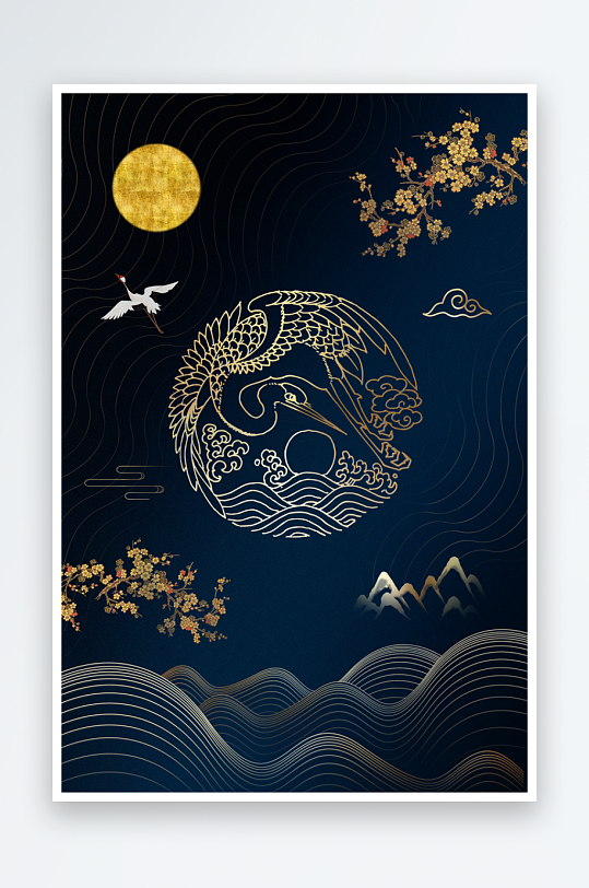 中国风中式背景模板素材-众图网