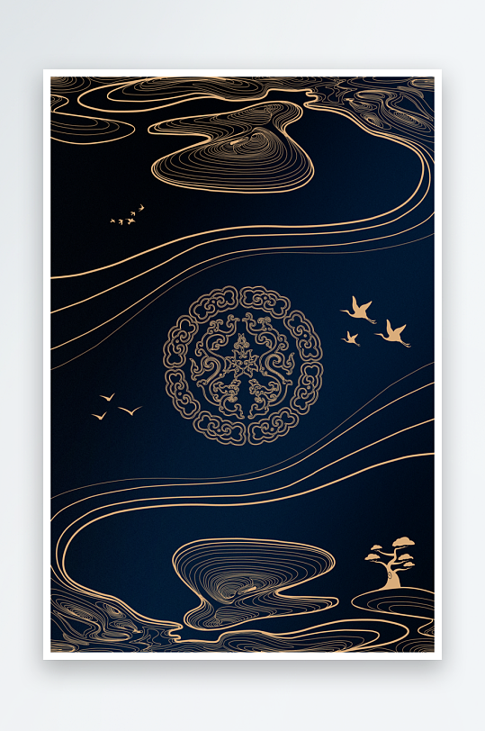 中国风中式背景模板素材-众图网