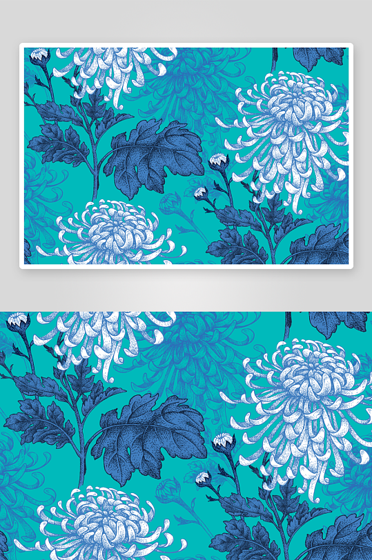 古风花卉背景模板素材-众图网