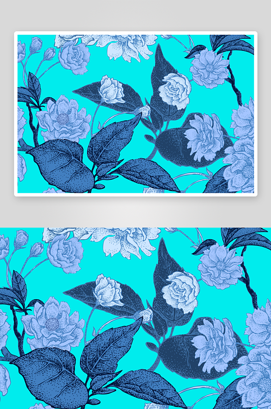 古风花卉背景模板素材-众图网