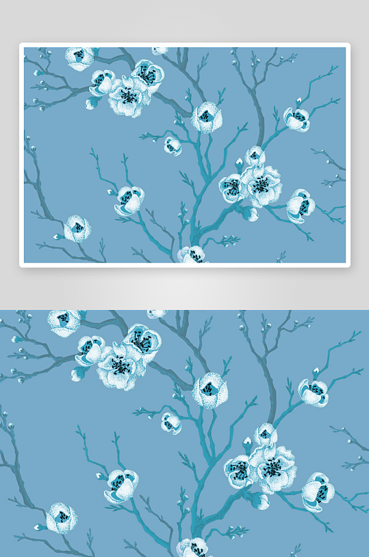 古风花卉背景模板素材-众图网