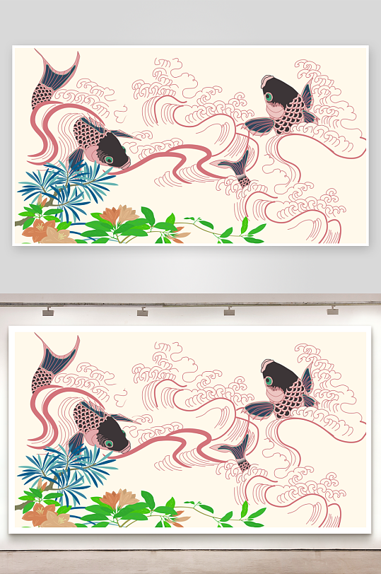 中国风背景模板素材-众图网