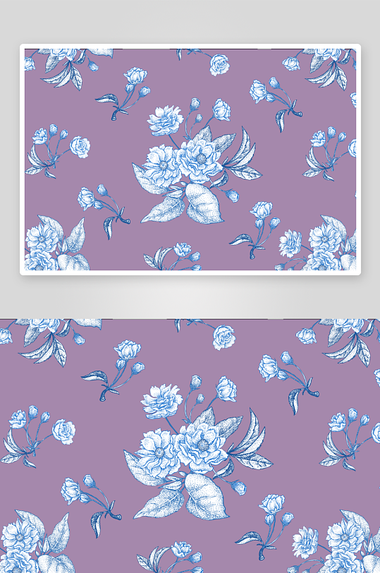 古风花卉背景模板-众图网