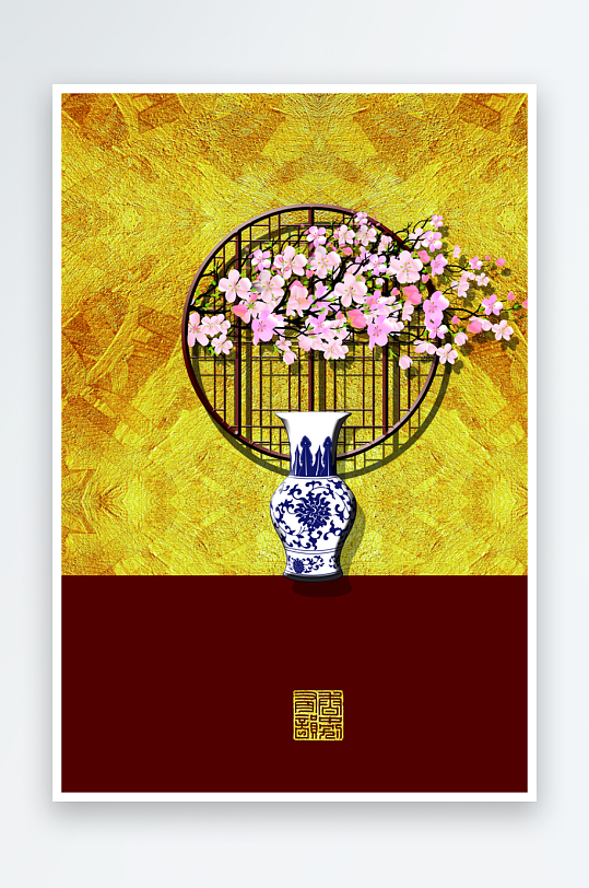 中国风背景模板素材-众图网