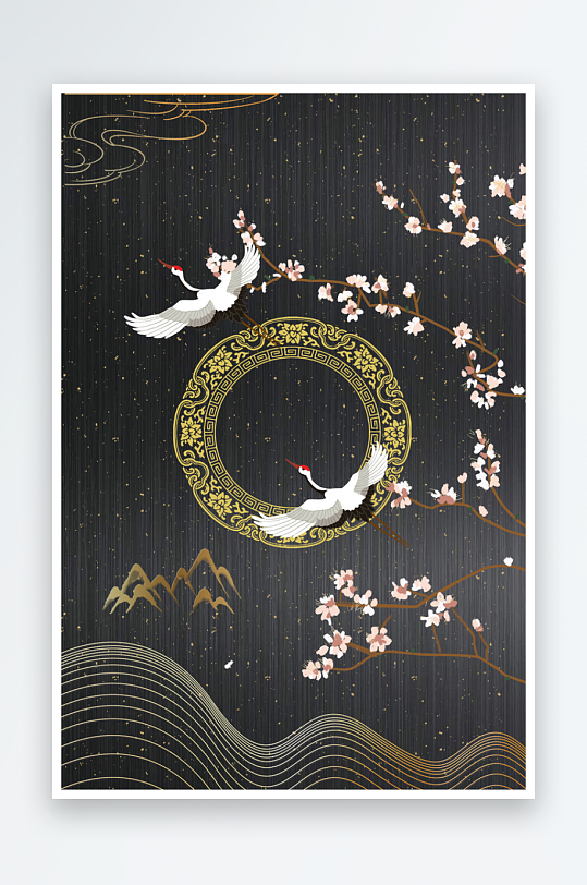 古风中国风背景模板素材-众图网