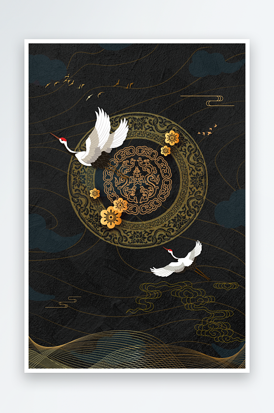 古风中国风背景模板素材-众图网