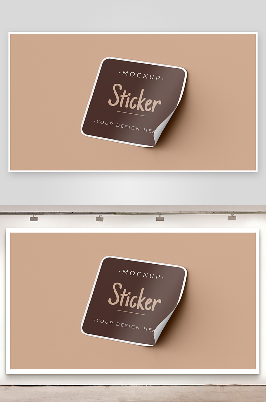 标签贴纸不干胶psd样机模板精品-众图网