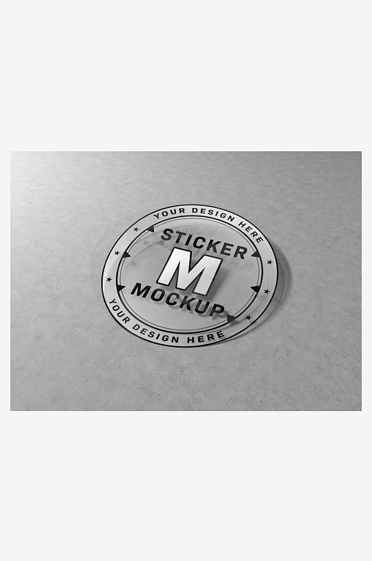 标签贴纸不干胶psd样机模板-众图网