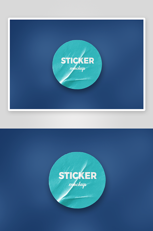 标签贴纸不干胶psd样机模板-众图网