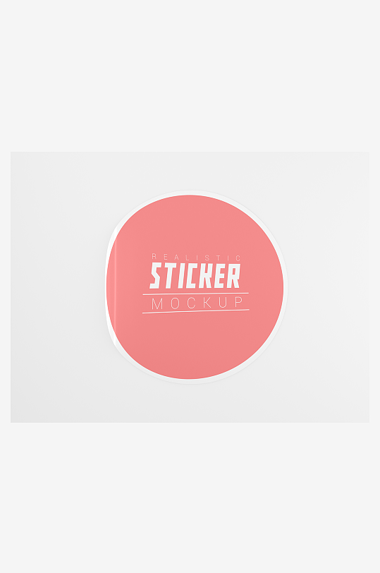 标签贴纸不干胶psd样机模板精品-众图网