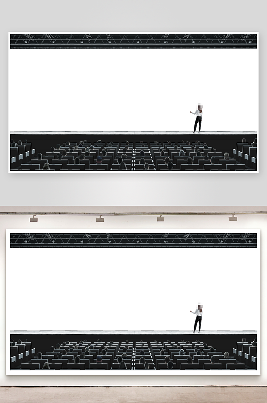 发布会会议屏幕显示投影样机-众图网