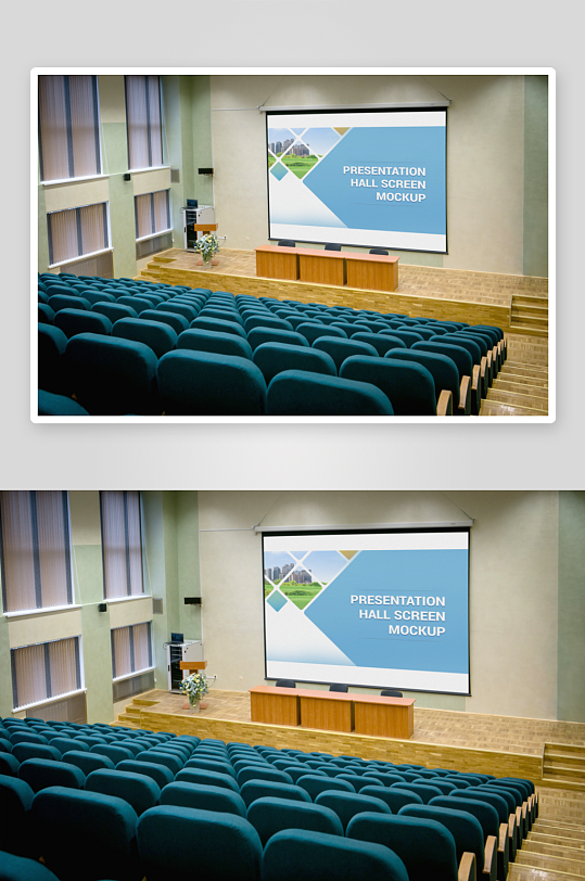 发布会会议屏幕显示投影样机-众图网