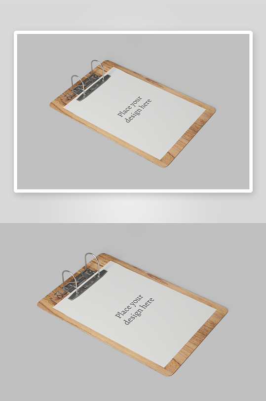 文件合同写字夹板样机-众图网