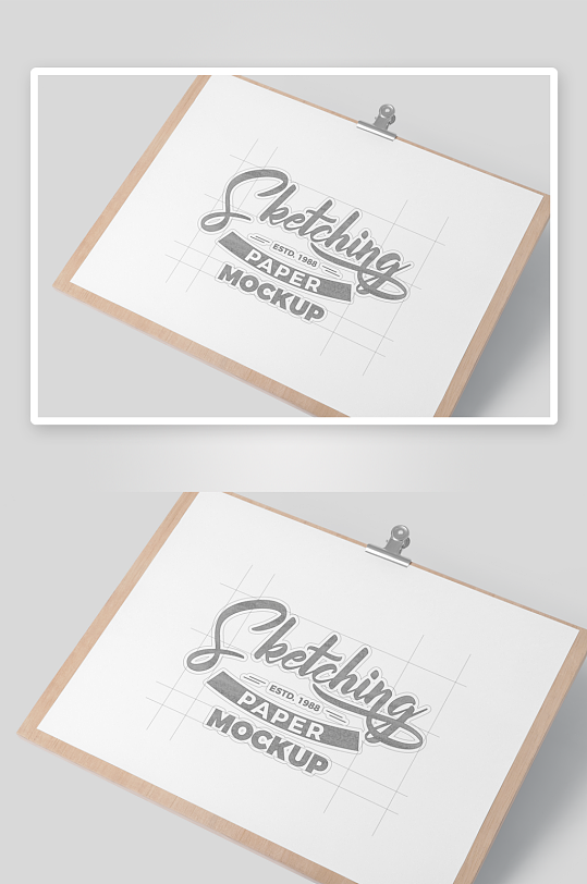 公司文件合同写字夹板样机-众图网