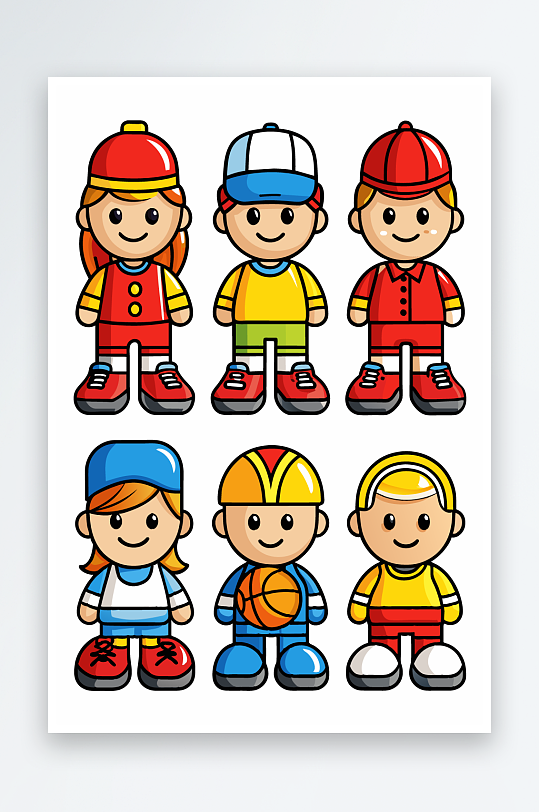 运动装备图标插画-众图网