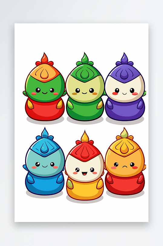 包子美食图标插画元素-众图网