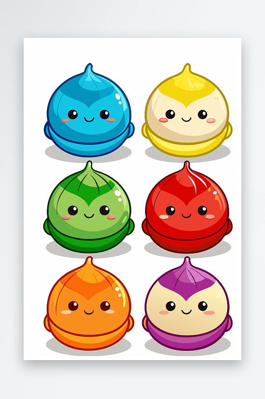 包子美食图标插画元素-众图网