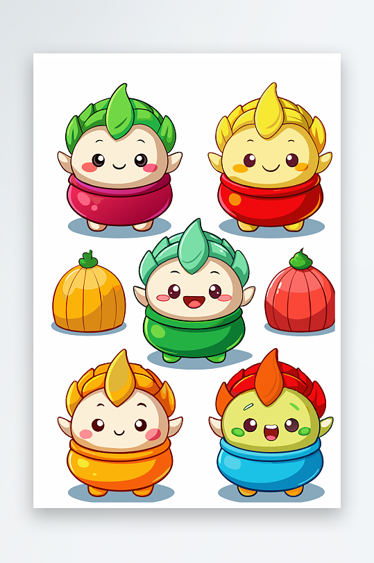 包子美食图标插画元素-众图网