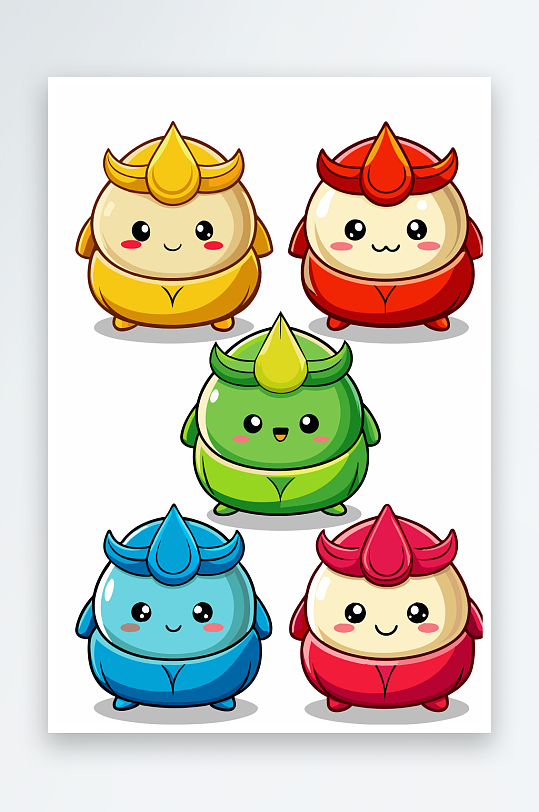 包子美食图标插画-众图网