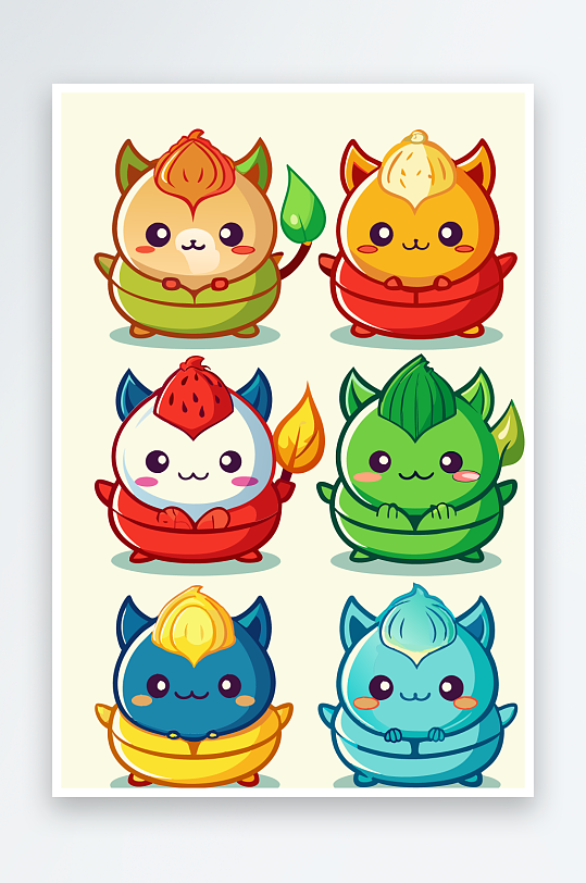 包子美食图标插画-众图网