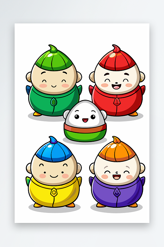 包子美食图标插画-众图网