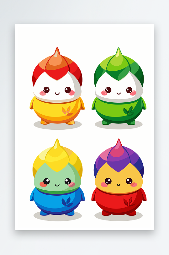 包子美食图标插画元素-众图网