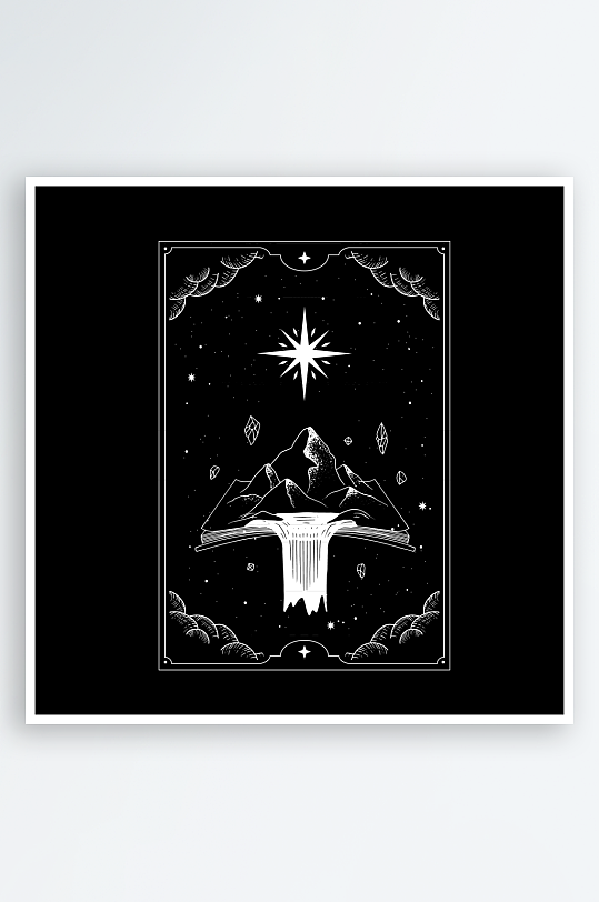 神秘卡牌模板素材-众图网