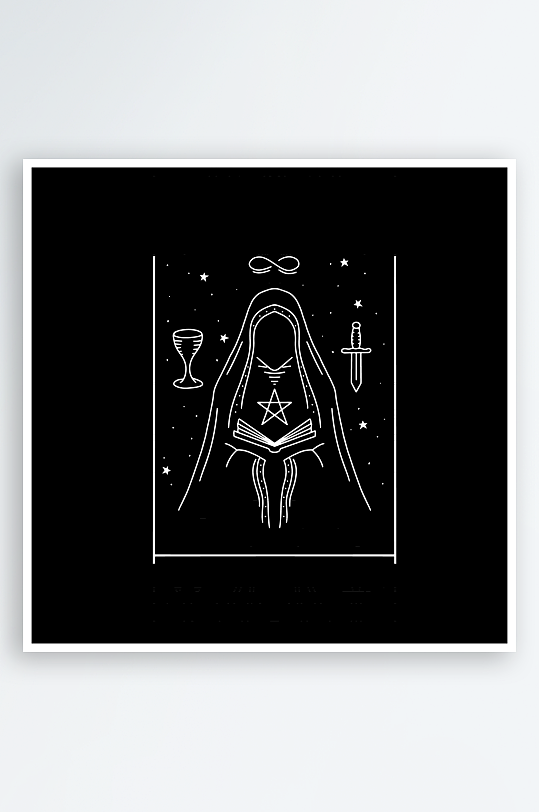 神秘卡牌设计素材-众图网