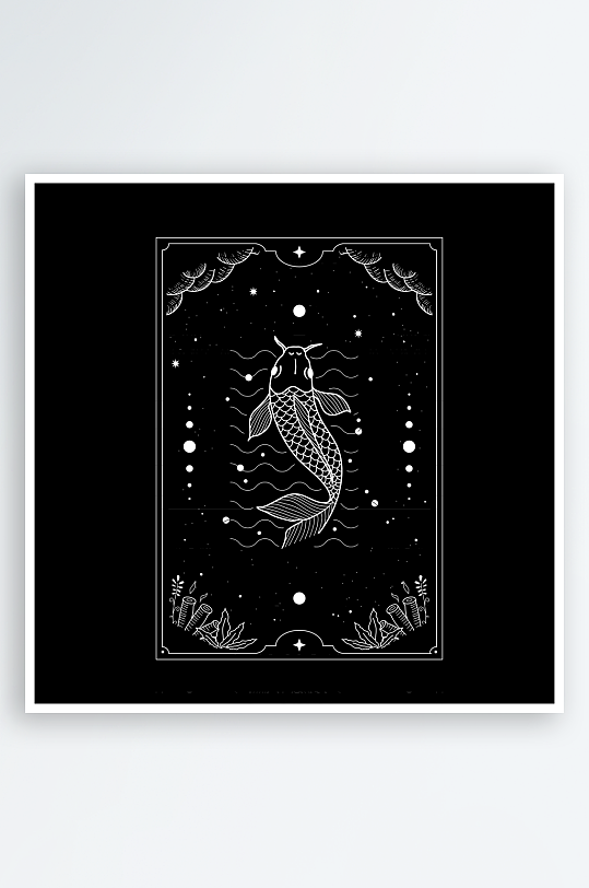 神秘卡牌模板素材-众图网