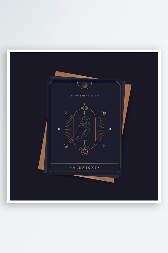 神秘卡牌模板素材-众图网