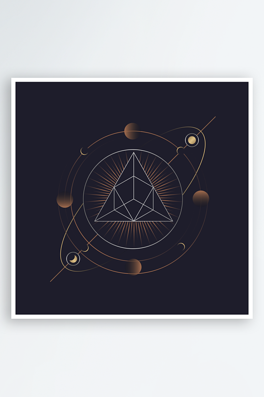 高档神秘卡牌模板素材-众图网