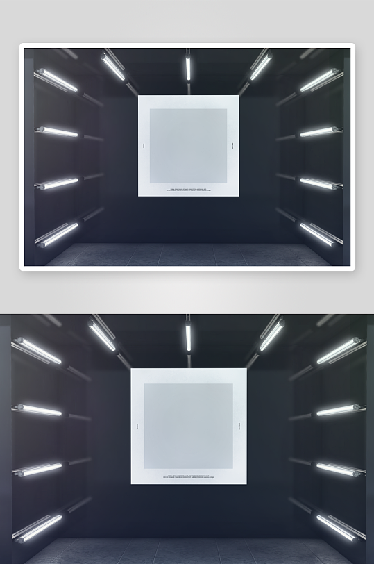 展厅展览海报背景墙宣传模板样机-众图网