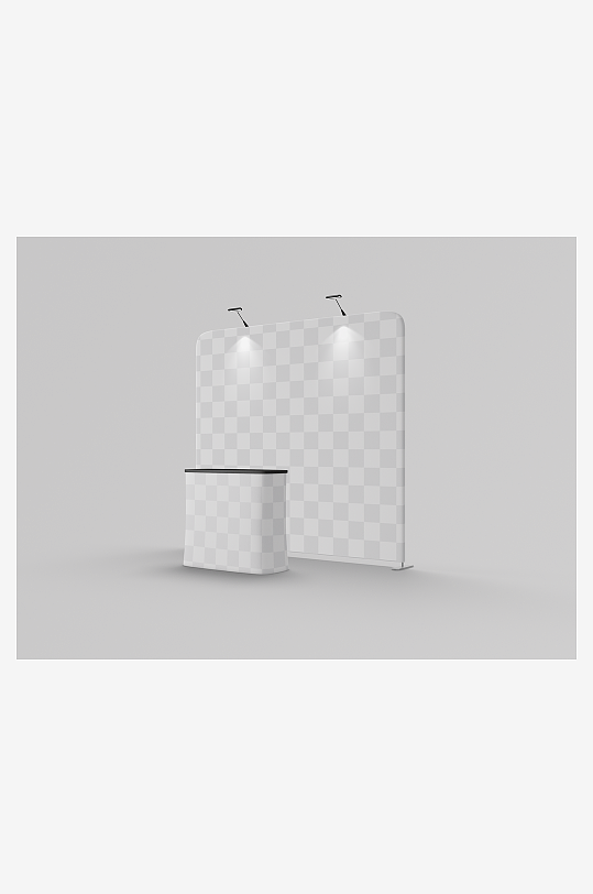 展厅展览海报背景墙宣传模板样机-众图网