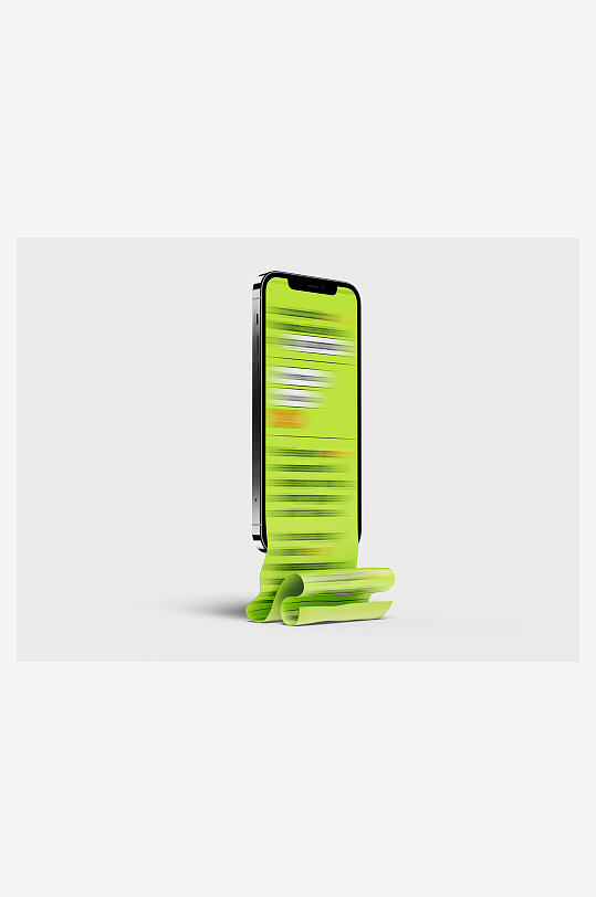 UI界面展示设计感褶皱模板样机电脑-众图网