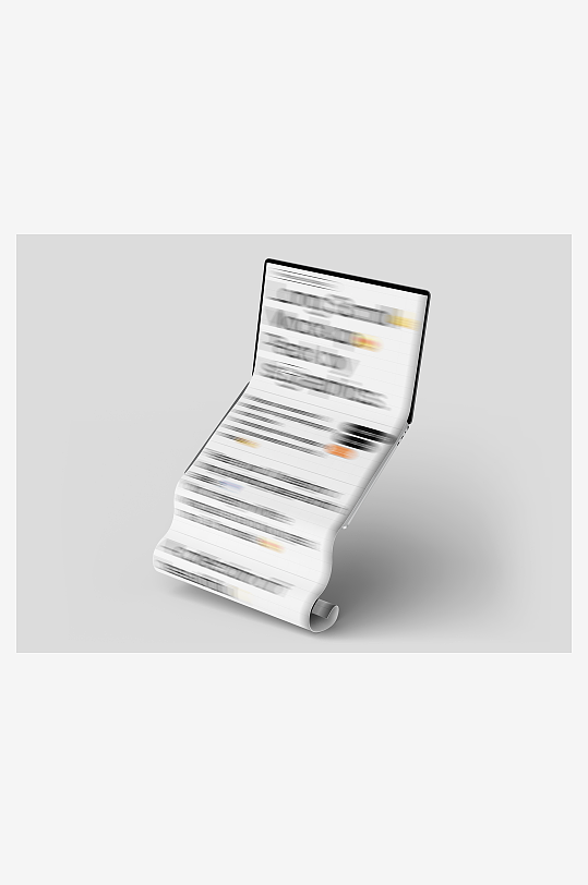 UI界面展示设计感褶皱模板样机电脑-众图网