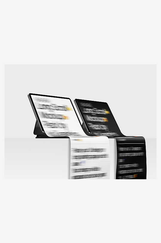 UI界面展示设计感褶皱模板样机电脑-众图网