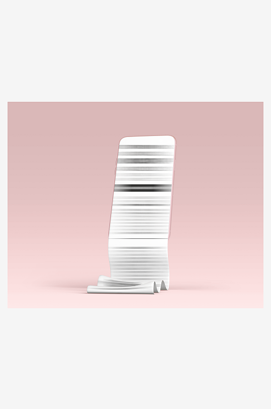 UI界面展示设计感褶皱模板样机-众图网