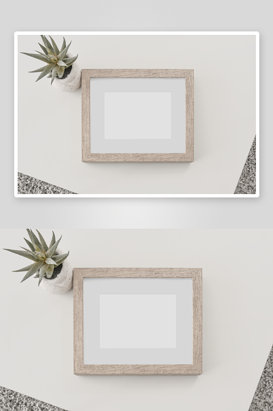 证书边框照片相框样机-众图网