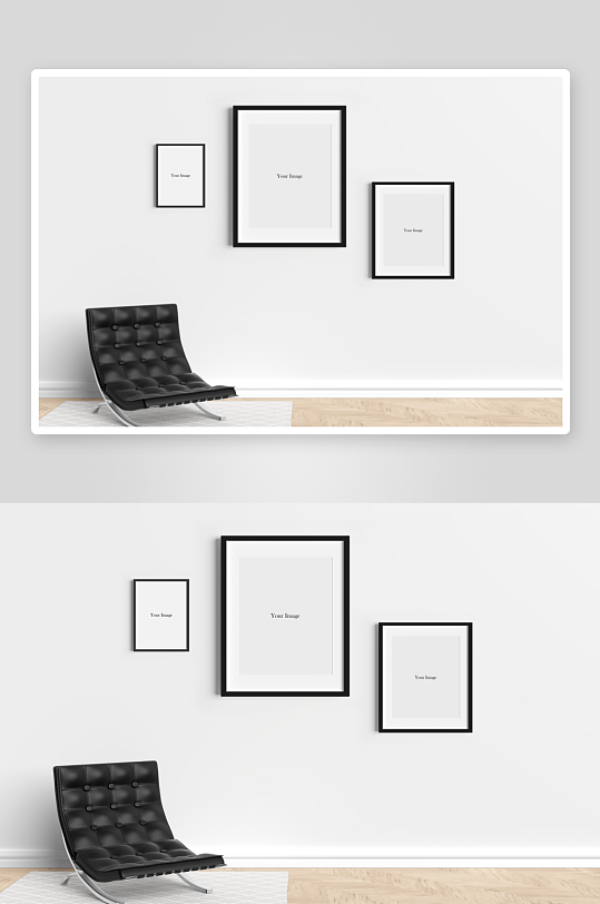 证书边框照片相框样机-众图网