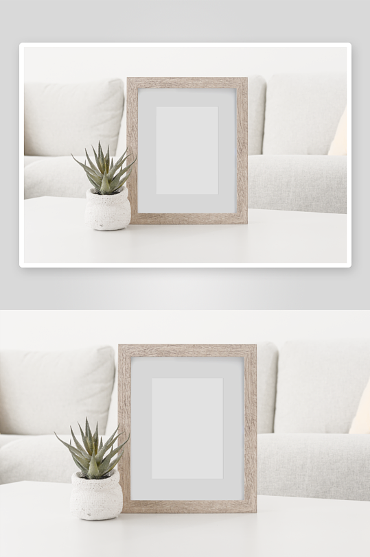 证书边框照片相框样机-众图网