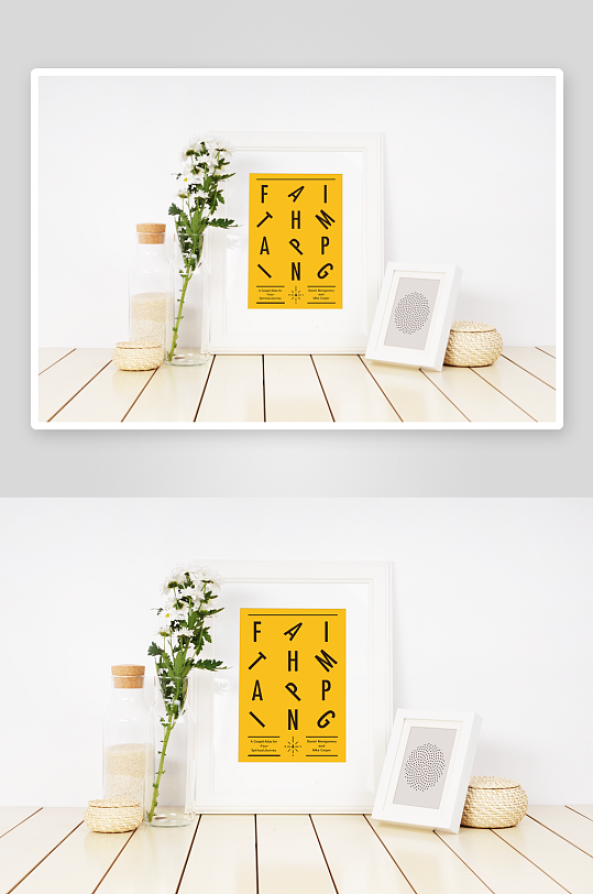 证书边框照片相框样机素材-众图网