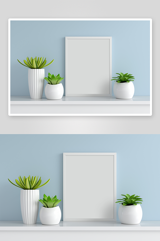 证书边框照片相框样机素材-众图网