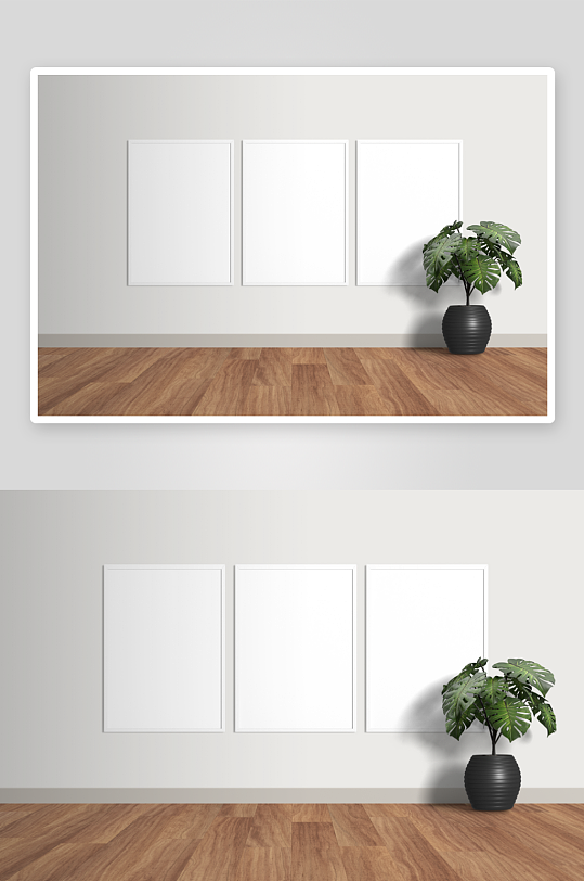 证书边框照片相框样机-众图网