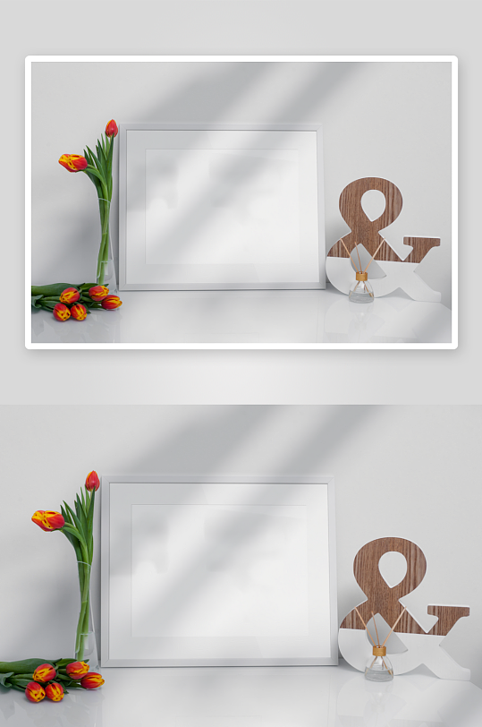 证书边框照片相框样机素材-众图网