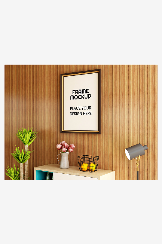 证书边框照片相框样机-众图网