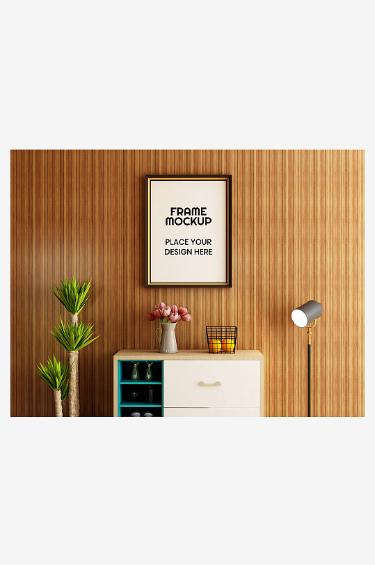 证书边框照片相框样机-众图网