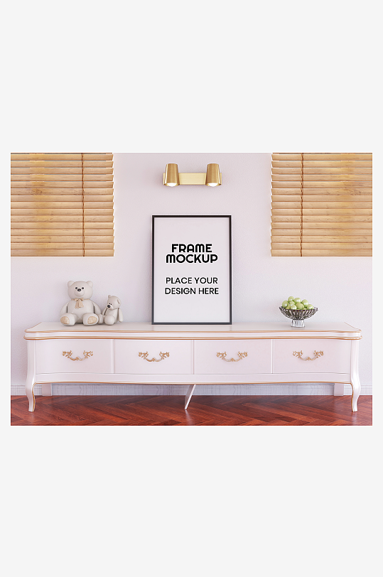 证书边框照片相框样机-众图网