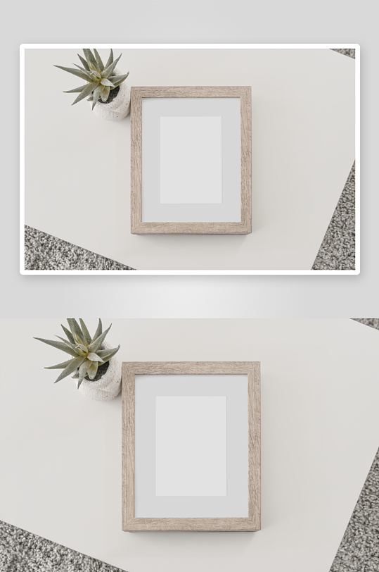 证书边框照片相框样机-众图网