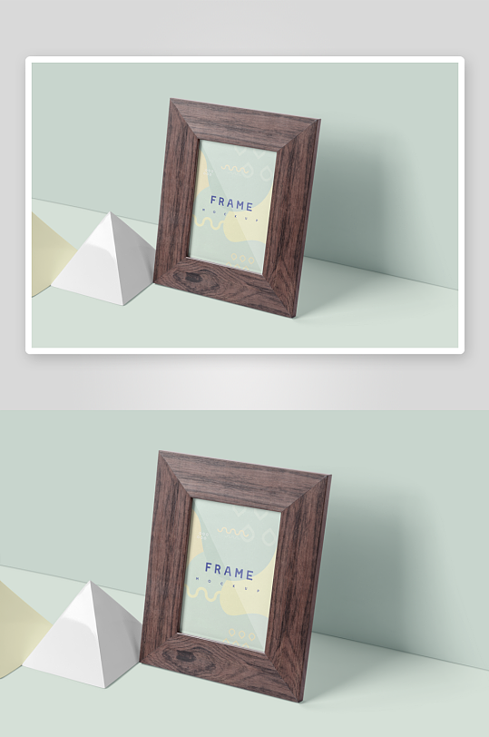 证书边框照片相框样机-众图网